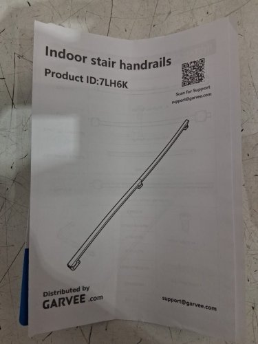 GARVEE Metal Staircase Handrails 500lbs Load Capacity - 6ft - BLACK - (MODEL:824126098747) image 4