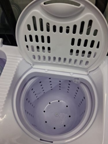 COSTWAY PORTABLE COMPACT TWIN TUB WASHING MACHINE - 17.6LBS CAPACITY - GREY/WHITE - (MODEL: FP11145US-DK) image 11