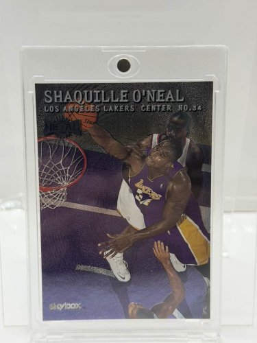 Skybox 1999-2000 Leaf Metal Shaquille O'Neal Card #105 image 2
