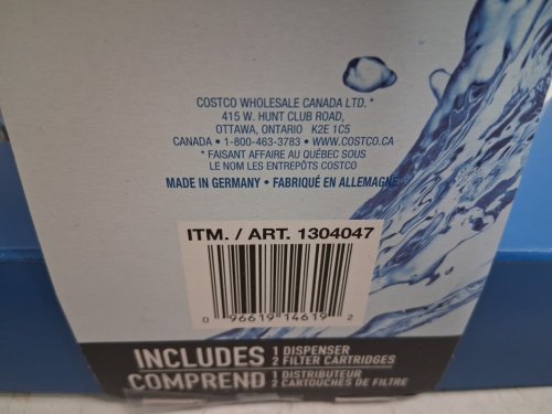 KIRKLAND SIGNATURE 10-CUP WATER FILTRATION PITCHER SYSTEM (MODEL: 1304047) image 4