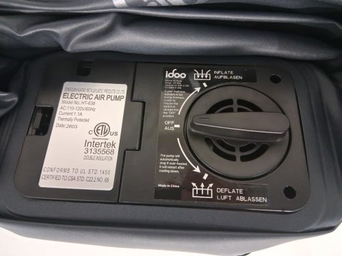 IDOO inflatable AIR MATTRESS, 3 minute quick inflation with built in pump - 18" , king (80" x 76") - (Model: i-c-028) image 3