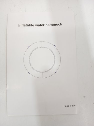 Inflatable Water Hammock - 8FT - 8 person - Yellow/Green image 5