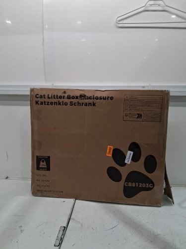 Hzuaneri Cat Litter Box Enclosure - 24" x 23.6" x 19.6" - white (MODEL:cb81203g) image 2