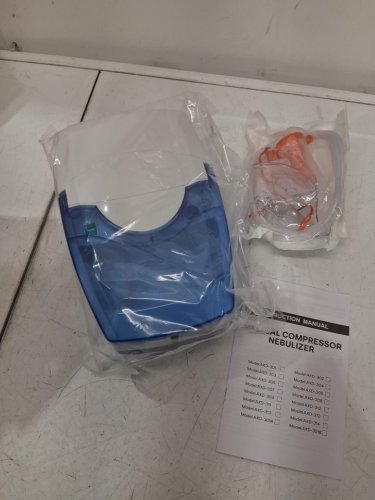 KINGDATA CARE PORTABLE MASK PISTON NEBULIZER MACHINE - BLUE/WHITE (MODEL: AXD-301) image 3