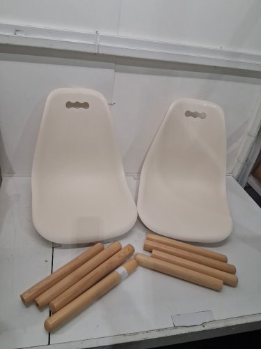 2PK Kid B. toys Century Modern CHAIRS - IVORY image 3