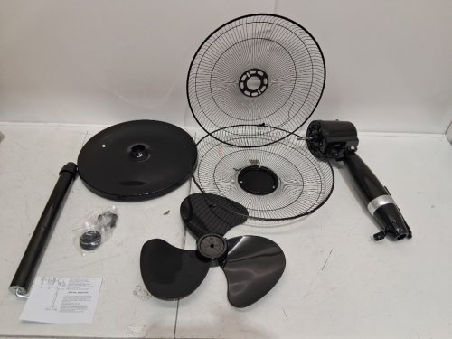 Mi hogar Pedestal Fan for Bedroom Oscillating Standing Fan - 16" - black image 3