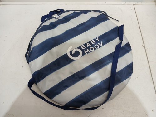 babymoov anti-uv baby & toddler pop-up sunshade shelter with upf 50+ protection - blue stripe (model: ao38217) image 2