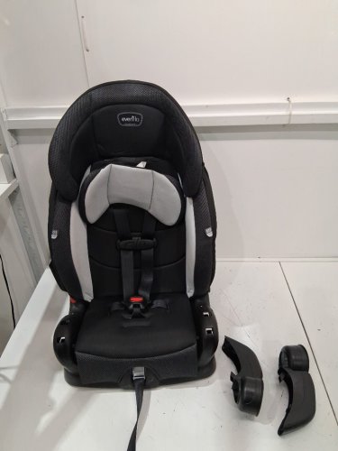 EVENFLO CHASE PLUS 2-IN-1 BOOSTER CAR SEAT FOR KIDS, 5-POINT HARNESS CONVERTS TO HIGH BACK BOOSTER - HURON/BLACK/GREY (MODEL: 30712344C) image 3
