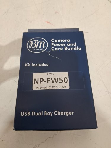 4PC BM Premium Lithium-Ion Batteries and Dual Charger - Compatible with Various Sony Cameras (Model: NP-FW50) image 2