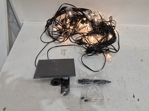ADDLON OUTDOOR SOLAR WATERPROOF STRING LIGHTS WITH REMOTE - 96FT -30 SOCKETS -BLACK image 3