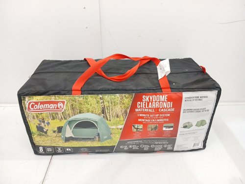 COLEMAN SKYDOME WATERFALL FULL-FLY VESTIBULE TENT -  8-PERSON - GREEN (MODEL: 2219058) image 2