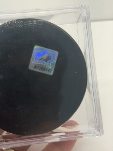 SIGNED SIDNEY CROSBY AND RYAN SMYTH TEAM CANADA HOCKEY PUCK image 3