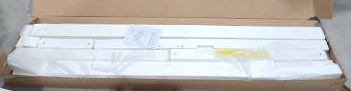 Costway Low Sturdy Loft Bed With Slide - Twin - White (Model: HW64315WH) image 4