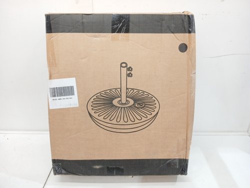 Fillable Round Patio Umbrella Base - 20" - 50lbs cap - Black image 2