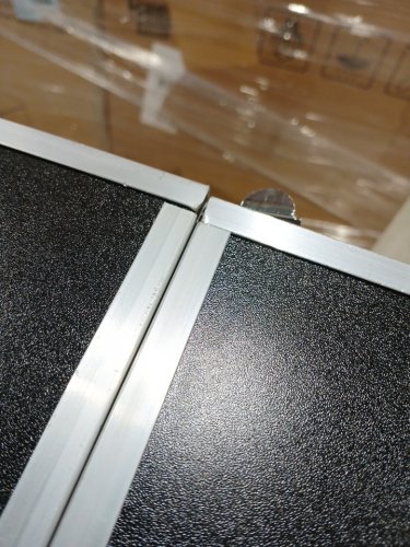 Portable foldable Tradeshow Table display exhibition counter - 77.9" x 15" x 34.6" - black/silver (model: dx9930-b) image 10