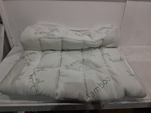 Fracho Ultra Soft Cooling Mattress Topper - Twin - Green/White image 4