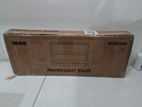 oook Montessori Shelf 2 tier toddler bookshelf - 11.8" x 36.6" x 23.6" - oak (model:BCOK040) image 2