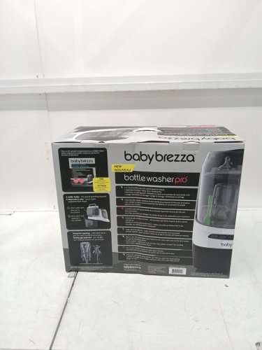 BABYBREZZA BOTTLE WASHER PRO 3-IN-1 WASHER/STERILIZER/DRYER - HOLDS 4 BOTTLES - BLACK/WHITE (MODEL: BRZ0103) image 2