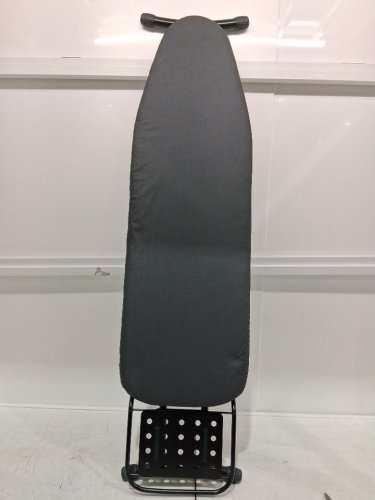RAINHOL heavy duty compact/folding adjustable ironing board with iron rest, heat resistant cover & ultra thick padding - 54" x 13" - black (model: Y82-1501-03) image 3