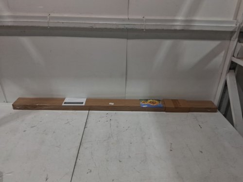 2PK FLOATING PICTURE LEDGE SHELF - 4" X 55" - OAK image 2