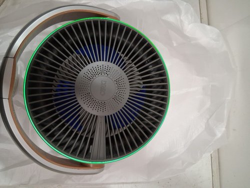 Dreo PolyFan 508S Pedestal Air Circulator Fan With Remote And Ambient Lighting - 35.04" Tall - 20dB - Silver (Model: DR-HPF008S) image 4