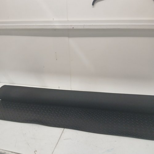 Diamond-Plate Rubber GARAGE Flooring Roll - 3mm thick/ 4FT X 15FT - BLACK (MODEL: GW3013WILLOW4X15) image 2