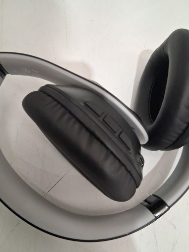 GLYNZAK FOLDABLE WIRELESS BLUETOOTH HEADPHONES - 65H PLAYTIME, 6 EQ MODES - black/GREY (MODEL: WH207A) image 6