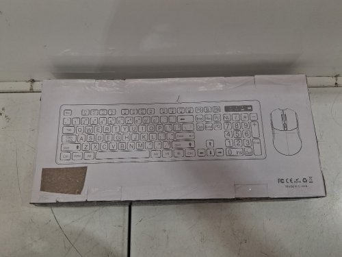 2PC LARGE PRINT BACKLIT WIRELESS KEYBOARD & MOUSE - BLACK (MODEL: lzb001) image 5