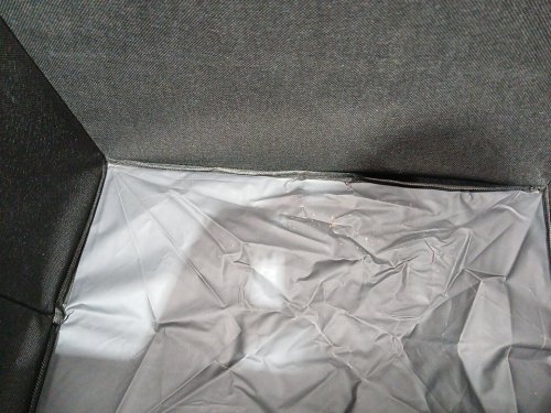 foldable storage ottoman cube - 16" x 12" - blue image 3