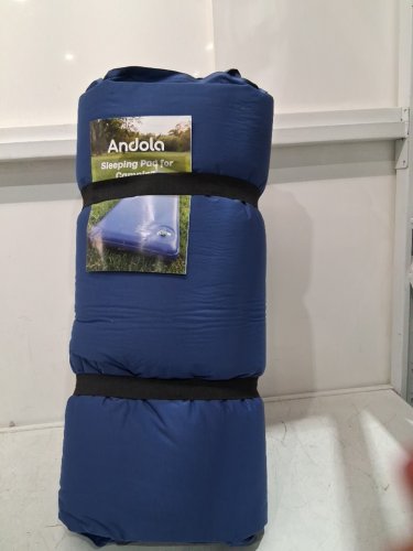 Andola Self-Inflating Memory Foam Sleeping Pad - 77.6" x 28.3" x 3" - 800 lbs max - blue (model: AD-HF004) image 3