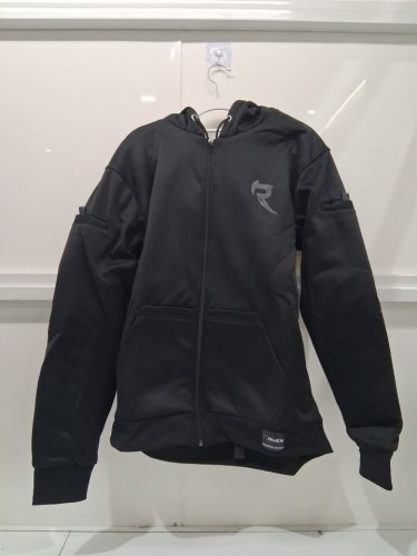 men's raven moto lacuna full zip armored hoodie - large - black (Style : RV01-LAC) image 2