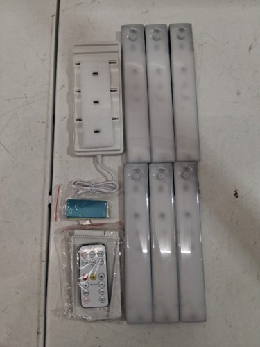 6pk ezvalo led motion sensor lights with charging station - 3000-6500k - white (model: EZL2414A) image 3