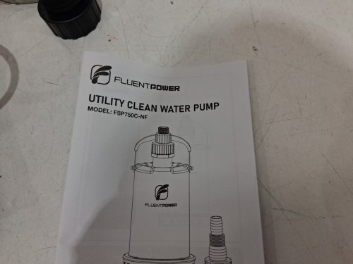 FLUENTPOWER 3/4HP 3300GPH STAINLESS STEEL SUBMERSIBLE PUMP (MODEL: FSP750C-NF) image 4