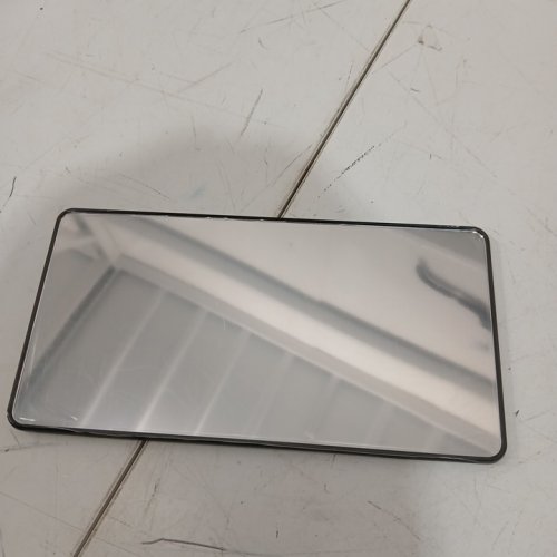 car sun visor mirror with straps - 5" x 10" - black image 3