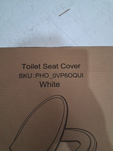 GARVEE ELONGATED TOILET SEAT WITH BUILT-IN TODDLER SEAT - 19" - ELONGATED - WHITE (MODEL: PHO_0VP6OQUI) image 3