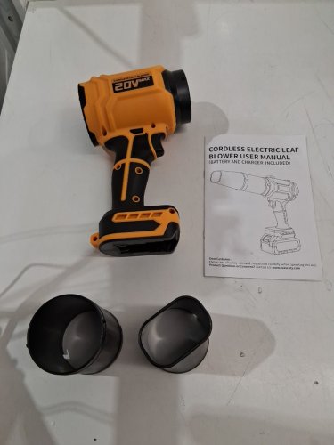 CORDLESS BRUSHLESS LEAF BLOWER - 20 V MAX - YELLOW / BLACK image 2