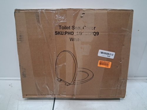 garvee Round Toilet Seat with Slow Soft Close - 17" - white (model: pho_161czrq9) image 4