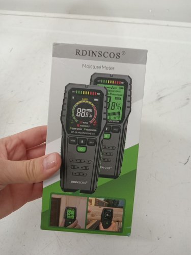RDINSCOS Pinless Wood Moisture Meter Digital Humidity Tester for Wall or Firewood - black (model: mt-28) image 2