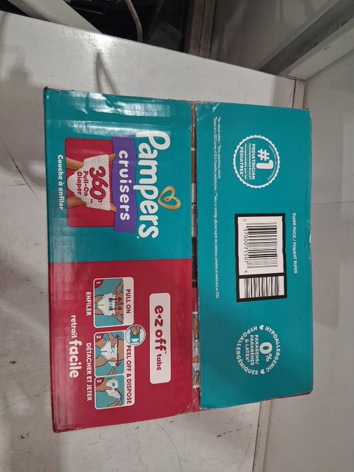 56PK PAMPERS CRUISERS 360° FIT DISPOSABLE TAPE-FREE DIAPERS - SIZE 5 (27+LBS) image 4
