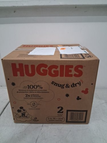 234PK HUGGIES SNUG AND DRY BABY DIAPERS - SIZE 2 (12-18LBs) - DISNEY BABY MICKEY MOUSE image 2