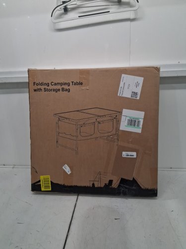 Northroad Folding Camping Table with Storage Bag - 47.2" x 23.6" x 27.5" - black/orange (model: LS-135) image 2