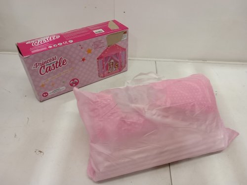 orian toys princess castle playhouse tent with led star lights - 53" X 55" - pink (model K008) image 2