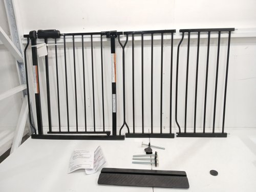 EXTRA WIDE PRESSURE MOUNT SAFETY GATE - 57.5"-62.2" WIDE - BLACK (MODEL: W046) image 3