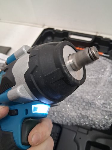 P-Koyebolt Cordless Impact Impact Gun driver kit with batteries and accessories - 740ft/lbs - blue/black image 5