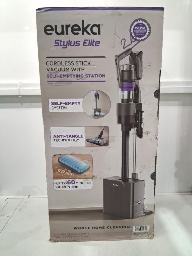 Eureka Cordless Rechargeable 3-IN-1 Stick Vacuum Cleaner WITH CLEANING STATION & ANTI-TANGLE NOZZLE FOR ALL FLOORS - GREY/PURPLE (MODEL: NEC490SE) image 4