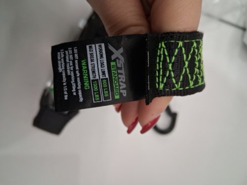 XSTRAP standard automatic self-retracting ratchet tie-down strap - black/green - image 4