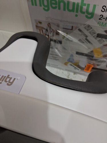 INGENUITY BABY BASE 2-IN-1 BOOSTER FEEDING & FLOOR SEAT - 50LBS CAP - WHITE/SLATE GREY (MODEL: 11576) image 4