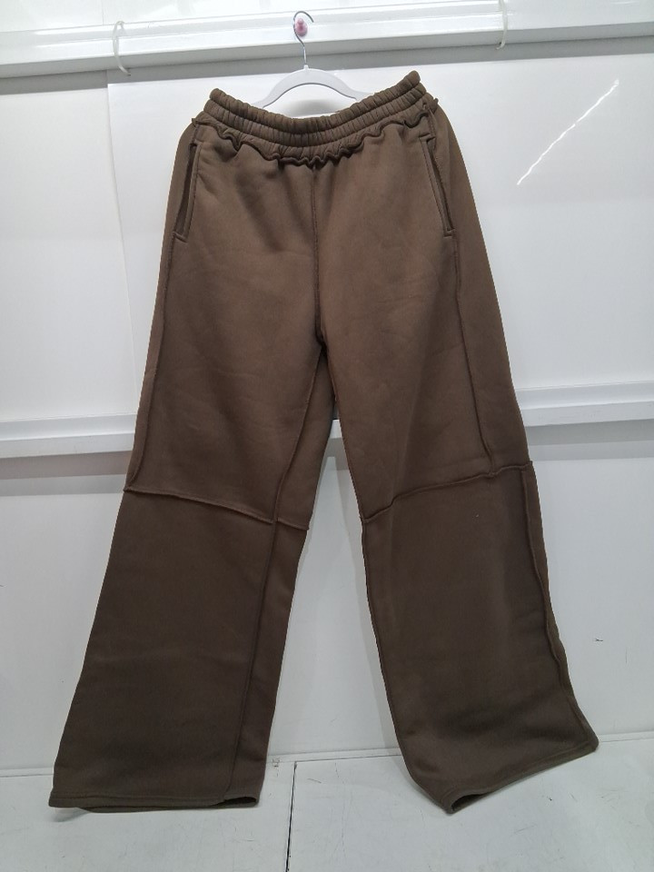 Women's Baggy Lounge Pants - Large - Brown image 2
