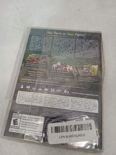 PC GAMING FARMING SIMULATOR 25 / FARMING SIMULATOR 25 16 BIT EDITION VIDEO GAME with keychain image 3