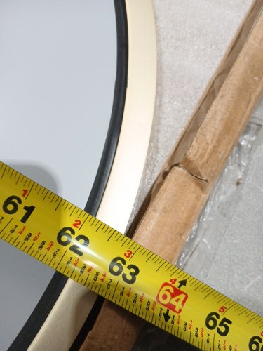 HOMCOM Arched Full Length Mirror with Stand - 64" x 20" - Gold image 6